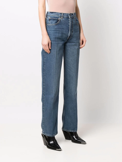 Boyish Jeans High-rise Dempsey Straight-leg Jeans In Blue