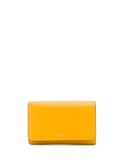 Shop Mulberry Medium Continental Purse In Yellow