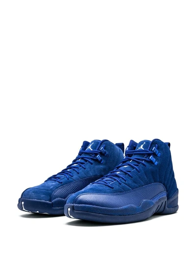 Shop Jordan Air  12 Retro "deep Royal Suede" Sneakers In Blue