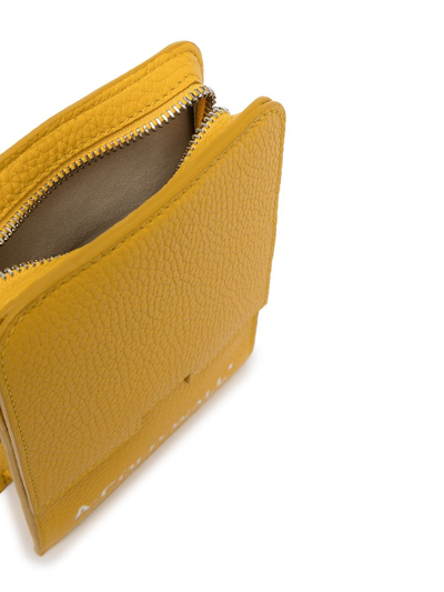 Shop A-cold-wall* Cubist Crossbody Bag In Yellow