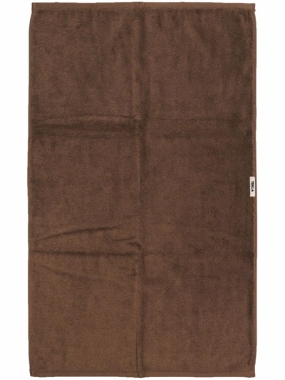 Shop Tekla Organic Cotton Towel In Braun