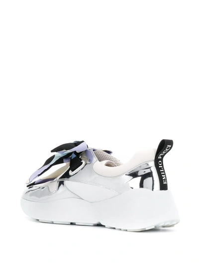 Shop Emilio Pucci Positano Sneakers In White