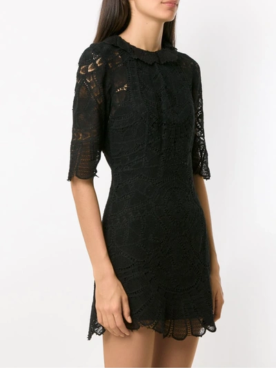 Shop Martha Medeiros Alessandra Short Dress In Black