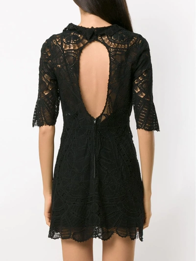 Shop Martha Medeiros Alessandra Short Dress In Black