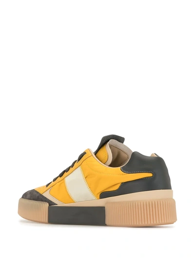 Shop Dolce & Gabbana Miami Low-top Mesh Sneakers In Yellow