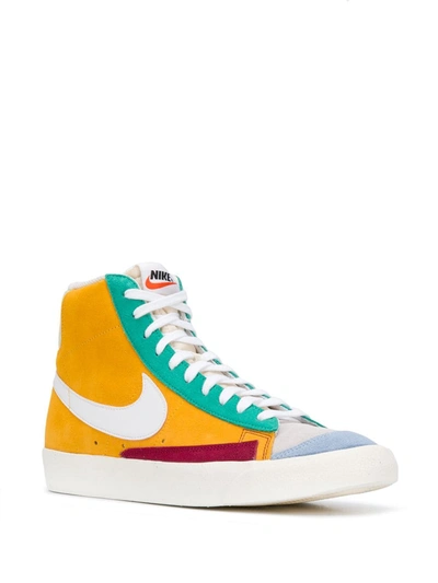 Shop Nike Blazer Mid '77 Vintage "multicolor Suede" Sneakers In Yellow