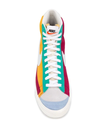 Shop Nike Blazer Mid '77 Vintage "multicolor Suede" Sneakers In Yellow