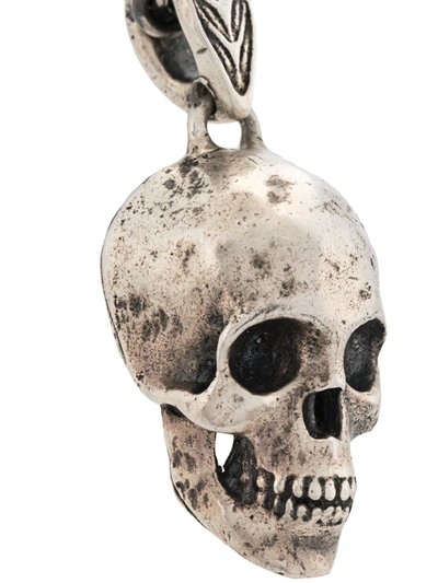 Shop John Varvatos Skull Pendant Necklace In Silver