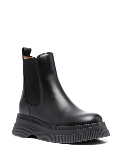 Shop Ganni Chelsea Ankle Boots In Black