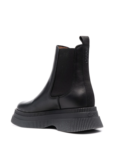 Shop Ganni Chelsea Ankle Boots In Black
