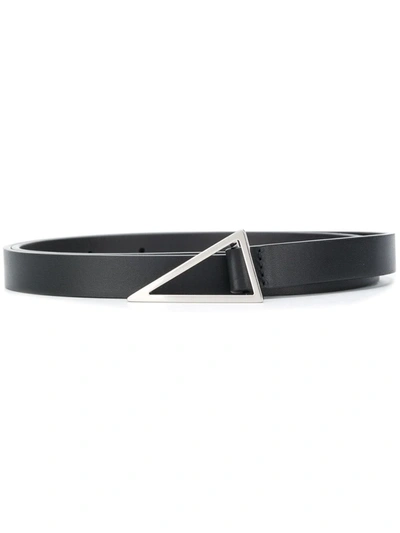 Shop Bottega Veneta Triangle-buckle Belt In Black