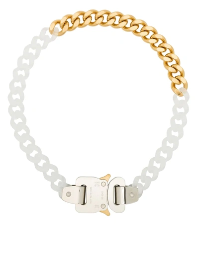 Shop Alyx Two-tone Chain-link Necklace In White