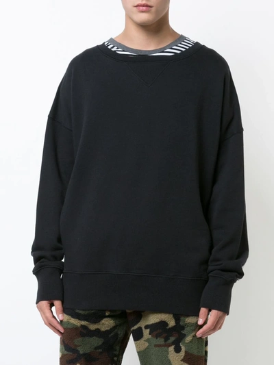 Shop Faith Connexion Text Detail Sweater In Black