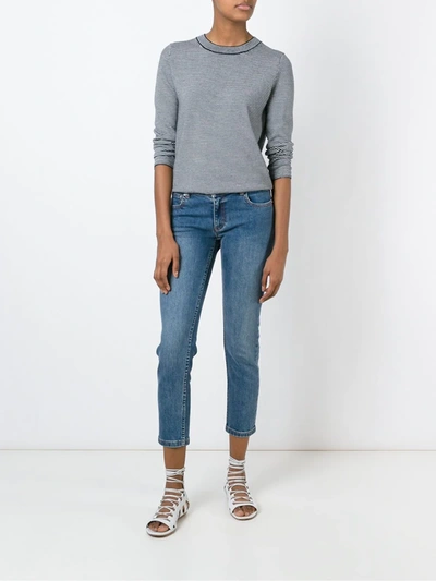 A.p.c. Cropped Jeans In Blue