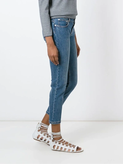 A.p.c. Cropped Jeans In Blue