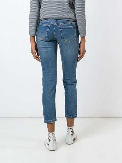 A.p.c. Cropped Jeans In Blue