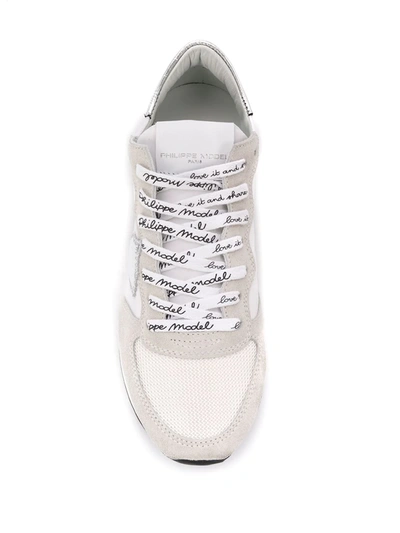 Shop Philippe Model Paris Trpx Low-top Sneakers In White