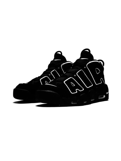 Nike Air More Uptempo Sneakers In Black white black ModeSens