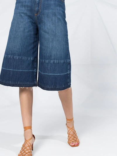 Shop Stella Mccartney High-waist Culotte Jeans In Blue