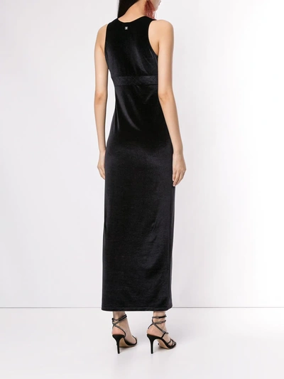 Pre-owned Chanel 2005 Sleeveless Maxi Dress In Black