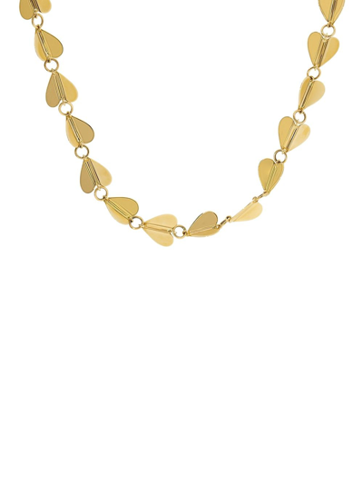 Shop Cadar 18kt Yellow Gold Medium Wings Of Love Necklace
