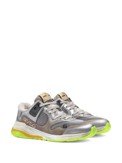 Shop Gucci Ultrapace Sneakers In Grey