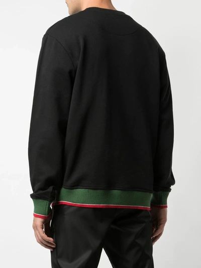 Mostly Heard Rarely Seen 8-bit Red Sneak Sweatshirt In Black