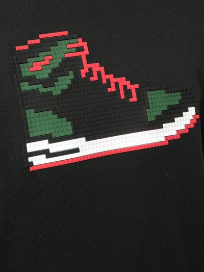 Shop Mostly Heard Rarely Seen 8-bit Red Sneak Sweatshirt In Black