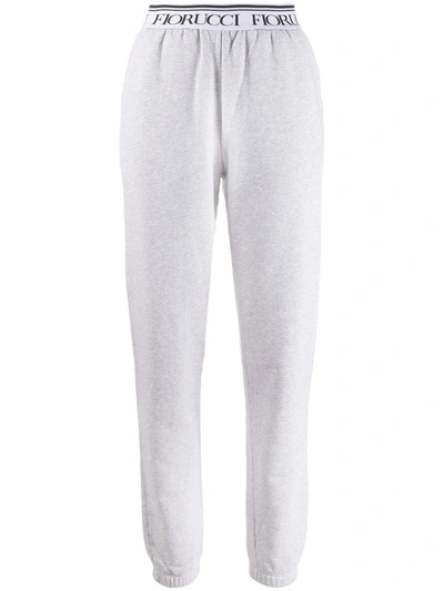Shop Fiorucci Logo Track Trousers In Grey