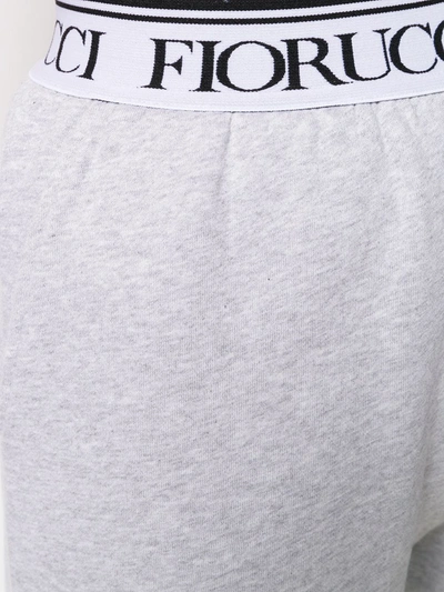 Shop Fiorucci Logo Track Trousers In Grey