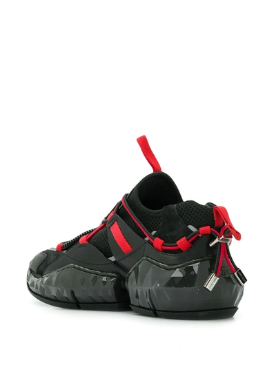 Shop Jimmy Choo Diamond Trail Sneakers In Black