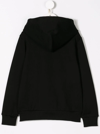 Shop Dolce & Gabbana Logo-tag Zip-up Hoodie In Black