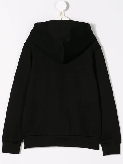 Dolce & Gabbana Logo-tag Zip-up Hoodie In Black