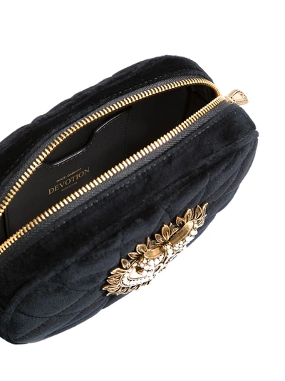 Shop Dolce & Gabbana Sacred Heart Cross-body Bag In Black