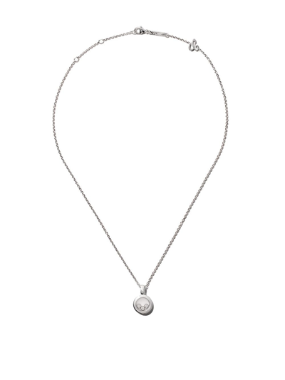 Shop Chopard 18kt White Gold Happy Diamonds Icons Necklace