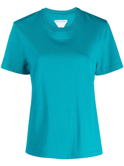 Shop Bottega Veneta Scoop-neck T-shirt In Blau