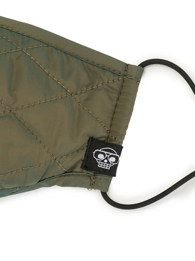 Mostly Heard Rarely Seen Camouflage Print Face Mask In Green