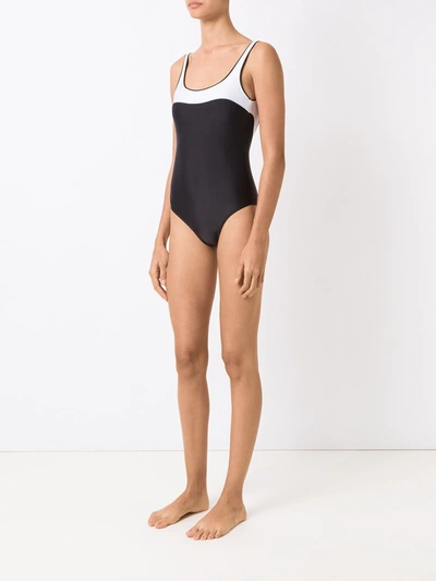 Shop Lygia & Nanny Scoop Neck Swimsuit In Black