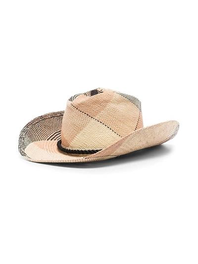 Shop Gladys Tamez Millinery Zuma Panama Straw Hat In Neutrals