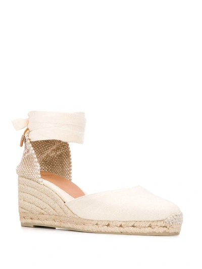 CASTAÑER CARINA WEDGE ESPADRILLES - 大地色