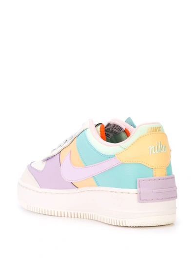 Nike Air Force 1 Colour-block Sneakers In White