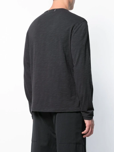 Shop Alex Mill Standard Long-sleeve Top In Black