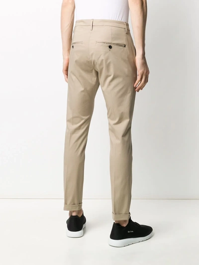 Shop Dondup Gaubert Slim-fit Trousers In Black