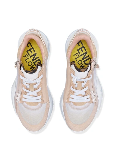 Shop Fendi Flow Low-top Sneakers In Brown