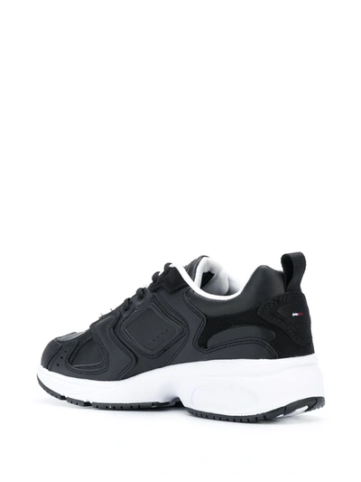 Shop Tommy Jeans Chunky Sole Sneakers In Black