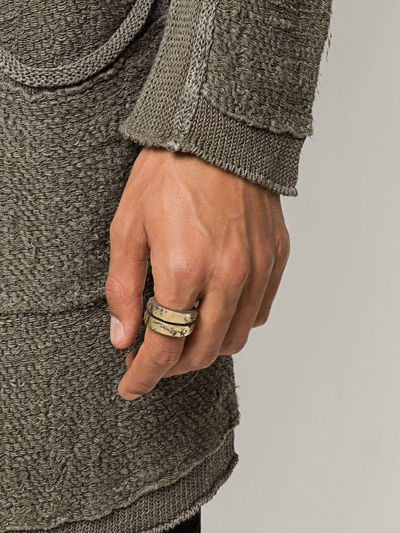 Parts Of Four 18kt Gold Crevice Layered-style Ring In Gold