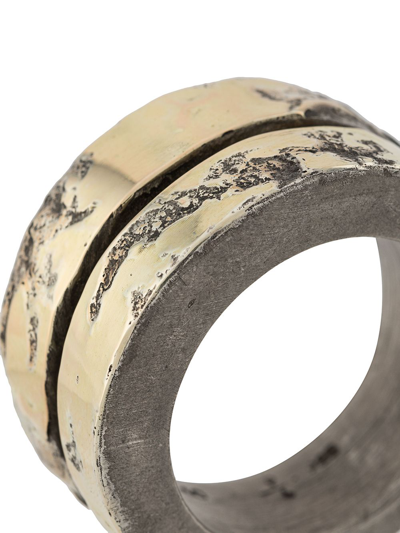 Parts Of Four 18kt Gold Crevice Layered-style Ring In Gold