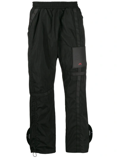 Shop A-cold-wall* Logo Patch Trousers In Black