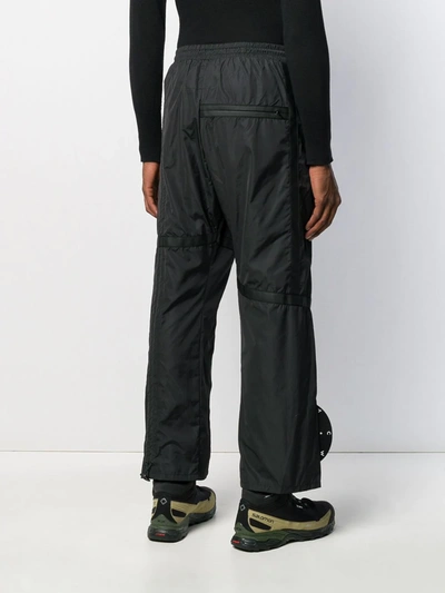 Shop A-cold-wall* Logo Patch Trousers In Black