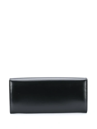 Shop Tod's T Timeless Continental Wallet In Black